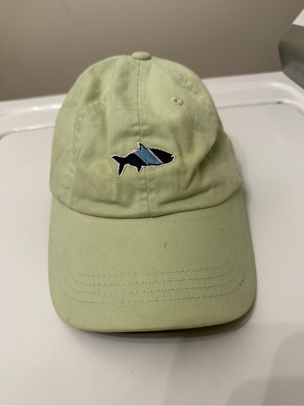 🥳 5 for $25 BUNDLE Fish Hippie Tarpon Men's Light Green Cap with Fish Embroidery